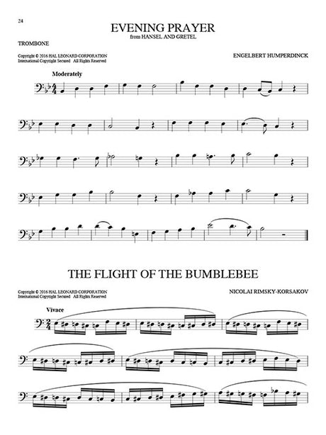 Flight of the bumblebee for trombone sheet music