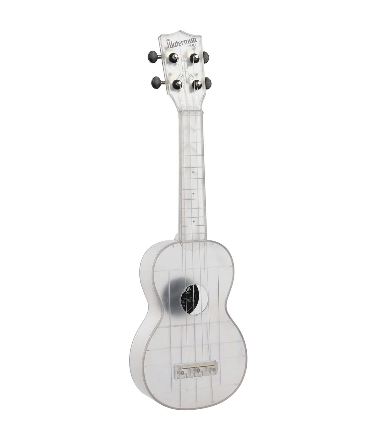 Kala Waterman Soprano Ukulele Frosted Glass Transparent