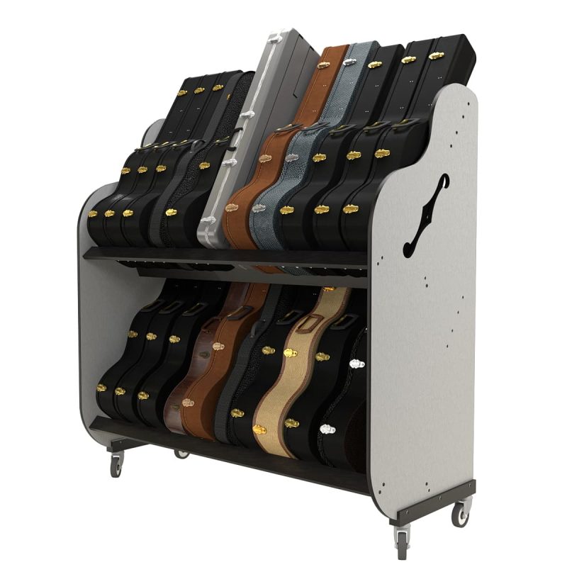 guitar storage cart a&s crafted products for classroom