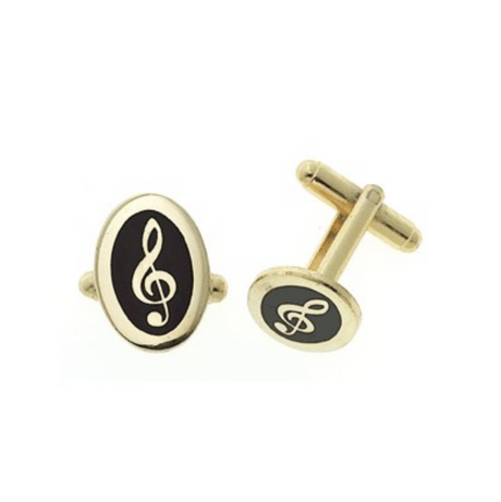 G clef cuff links for musical gifts