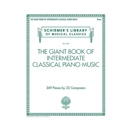 giant book of intermediate classical piano sheet music solos