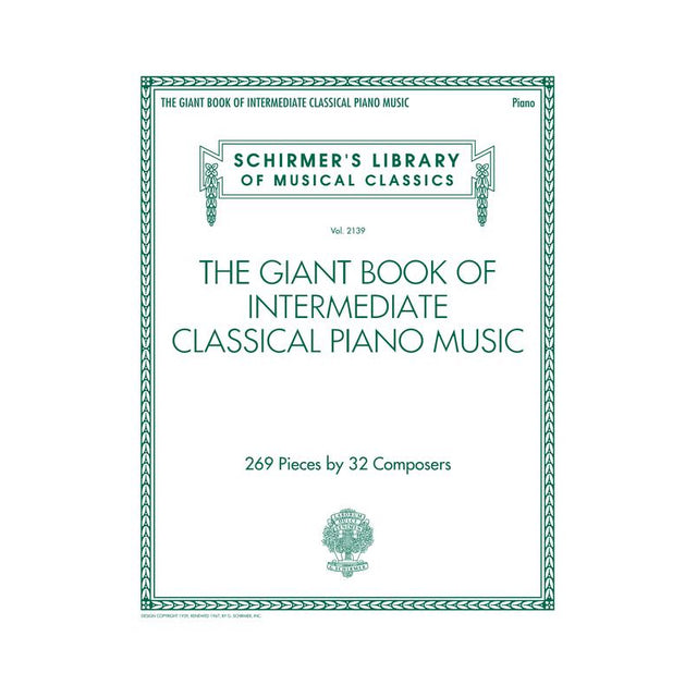 giant book of intermediate classical piano sheet music solos