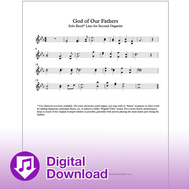 god of our fathers church sheet music