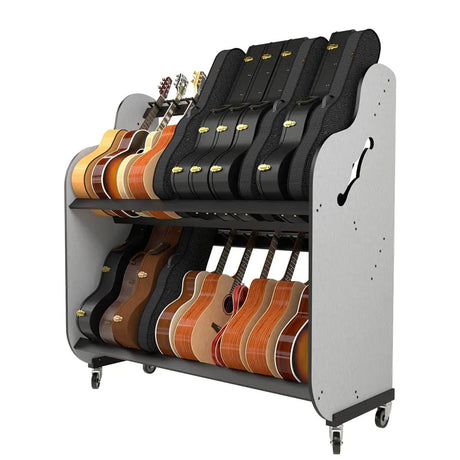 guitar storage cart a&s crafted products for classroom