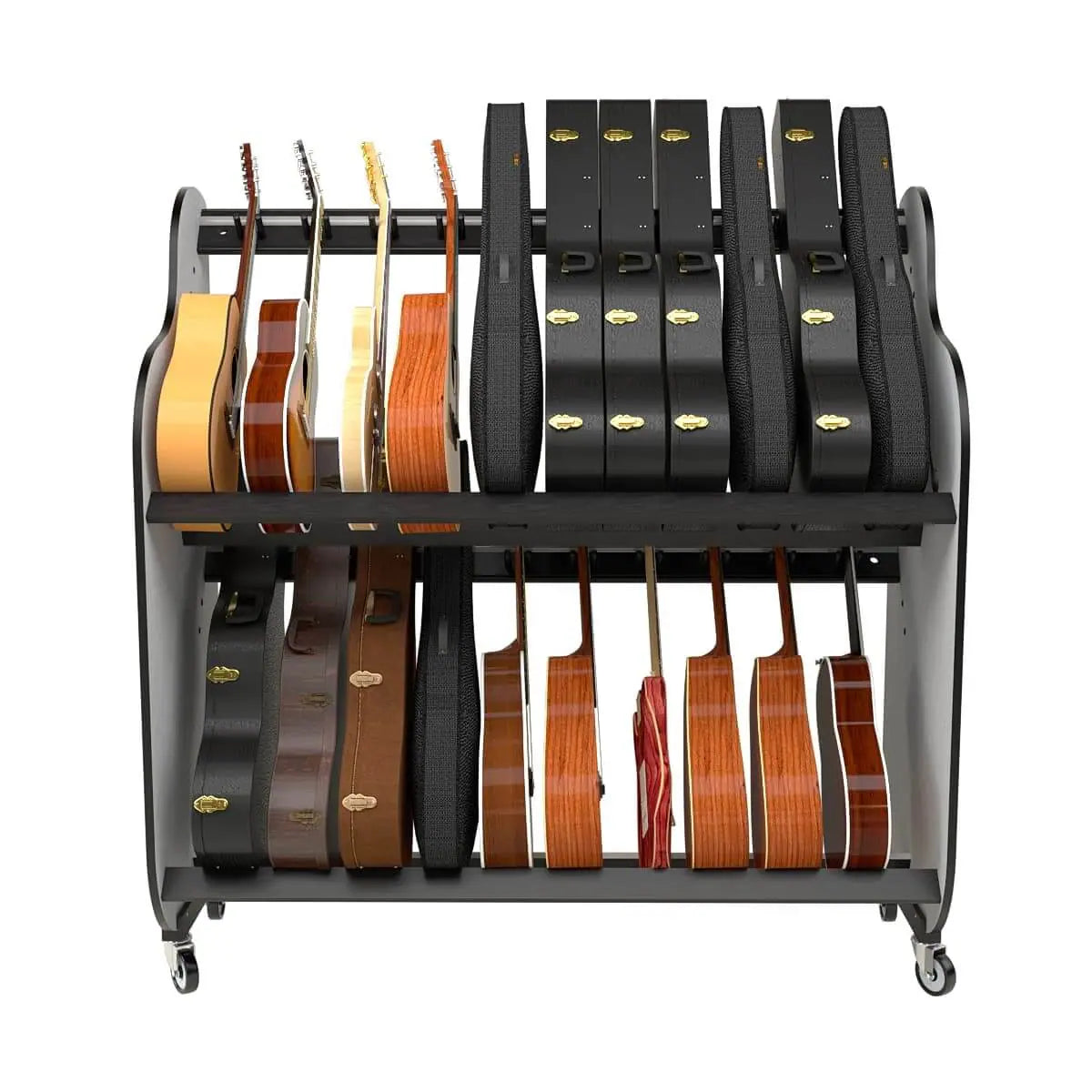 guitar storage cart a&s crafted products for classroom