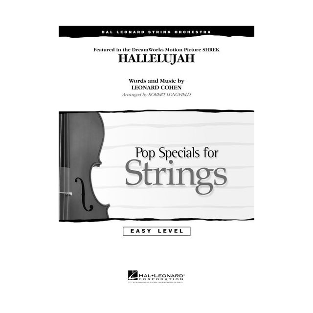 hallelujah for string orchestra sheet music