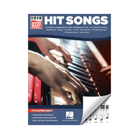 hit songs for super easy piano sheet music