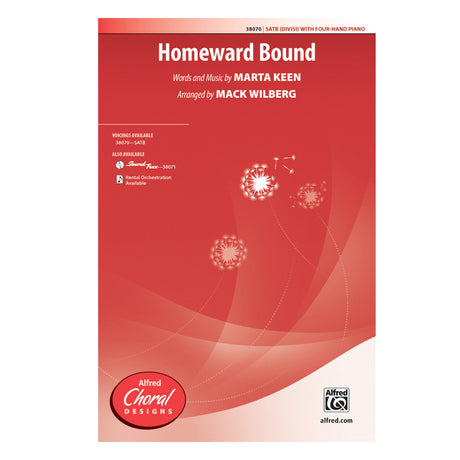 homeward bound satb by mack wilberg choir sheet music