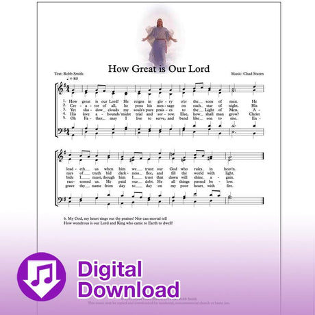 How great is our lord free church choir sheet music