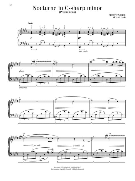 intermediate chopin favorites piano sheet music of nocturne