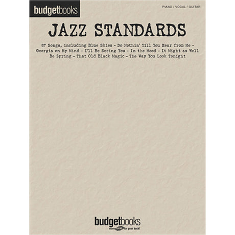 jazz standards for piano sheet music with vocal & guitar chords