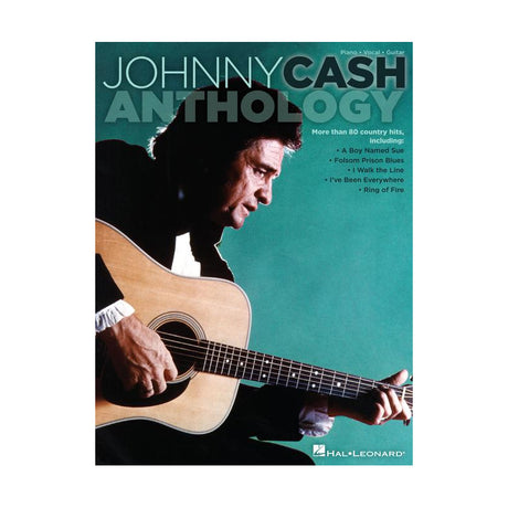 johnny cash anthology of piano sheet music with voice and guitar chords