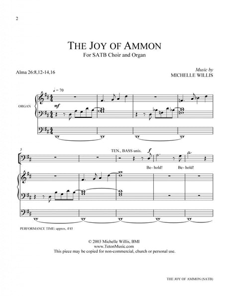 The Joy of Ammon (SATB)