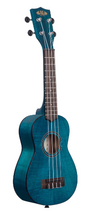 kala blue exotic mahogany soprano ukulele