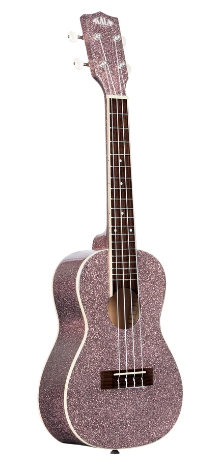 kala brand ukulele with glitter concert uke