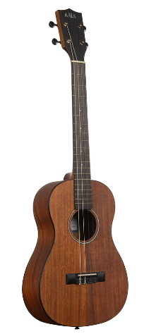 kala brand ukulele from koa wood in baritone size