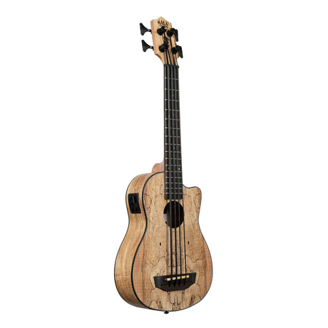 kala spalted acoustic electric ukulele for u bass