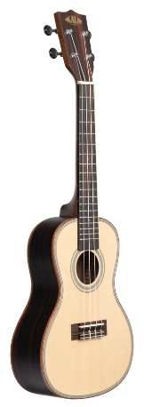 kala spurce and ebony concert ukulele