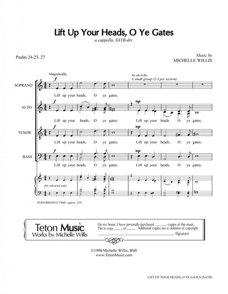 Levez vos têtes, ô portes (SATB)