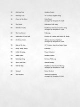 list of 36 solos for young singers sheet music