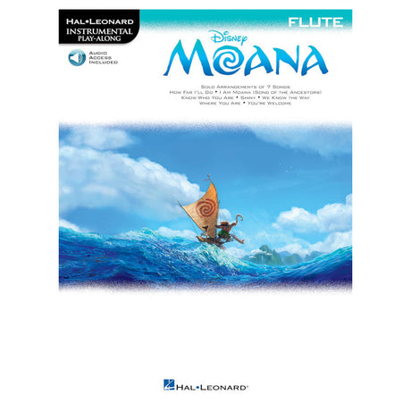 moana disney flute sheet music cover