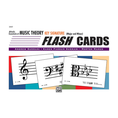 music theory key signature flash cards