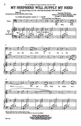 my shepherd will supply my need sheet music by mack wilberg