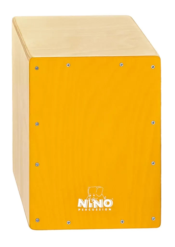 NINO Percussion  Birch Cajon Yellow Faceplate