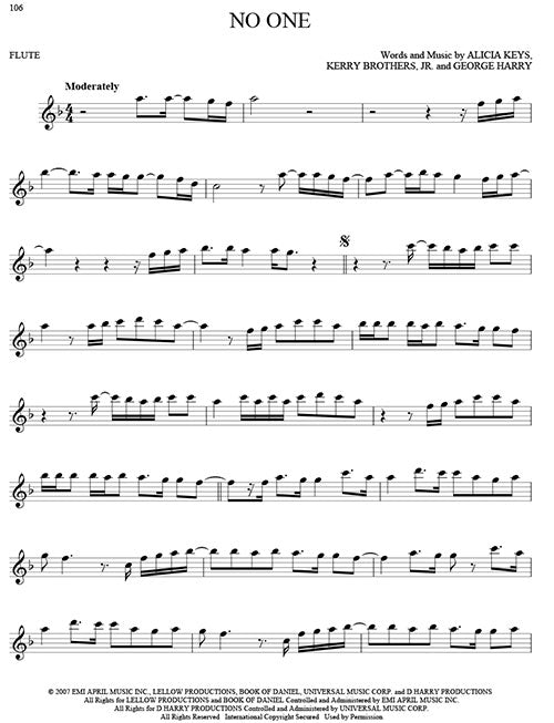 No one solo for flute sheet music