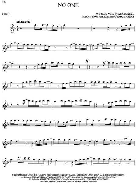 No one solo for flute sheet music