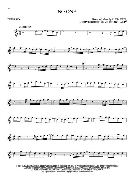 No one solo tenor sax sheet music