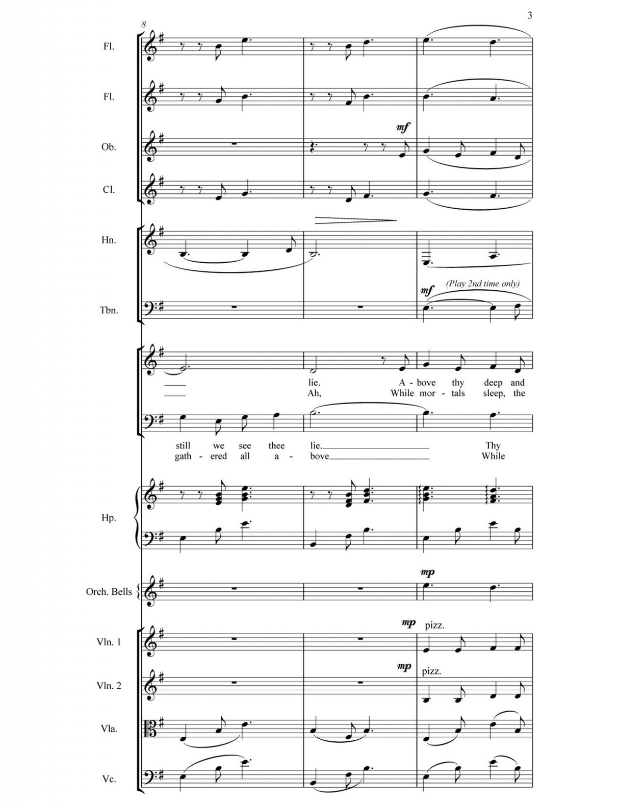 O Little Town of Bethlehem (SATB and Orchestra)