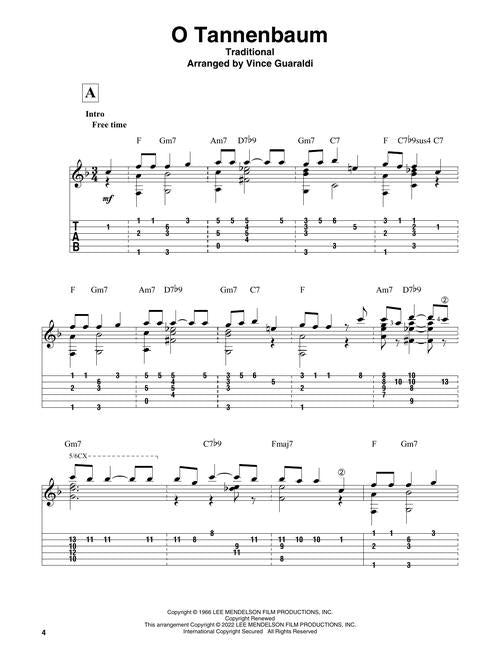 o tannenbaum guitar sheet music