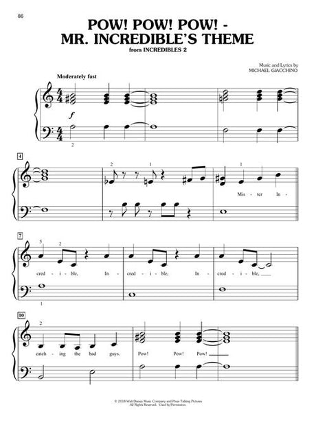 pixar sheet music incredibles-piano-song