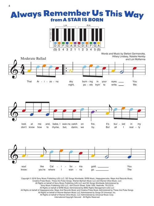 Piano-by-Color – Pop Songs