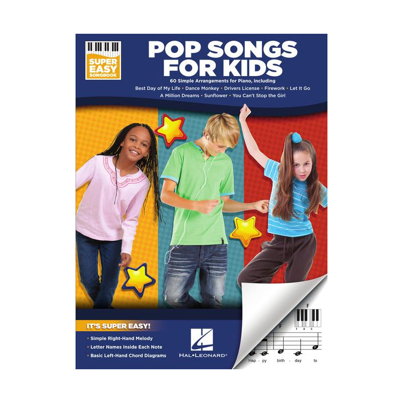 Chansons pop pour enfants - Recueil de chansons super faciles