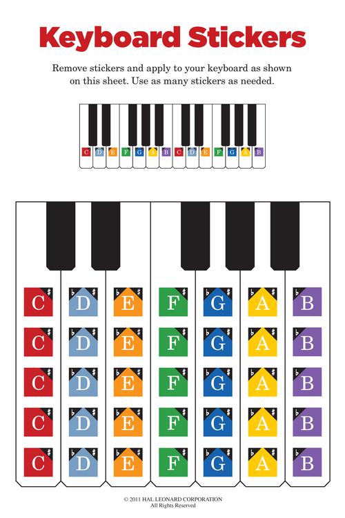 Piano-by-Color – Pop Songs