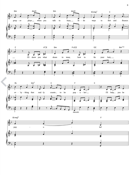 popular wicked sheet music for piano vocal songs