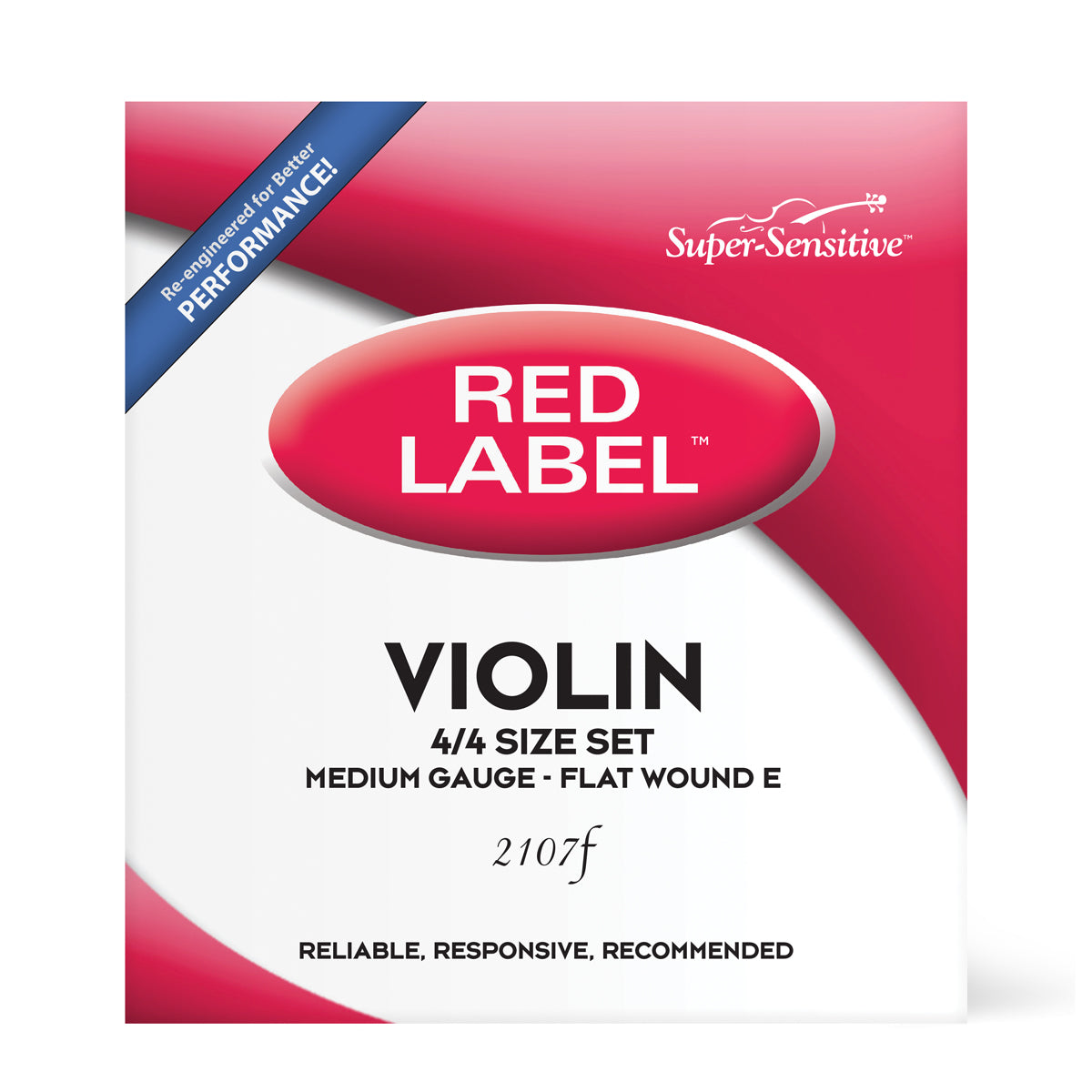 Jeu de cordes pour violon 4/4 FW Red Label Medium