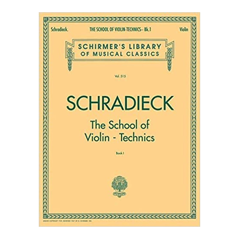 École de techniques du violon Op. 1 – Livre 1 Schirmer Library Of Classics Volume 1750