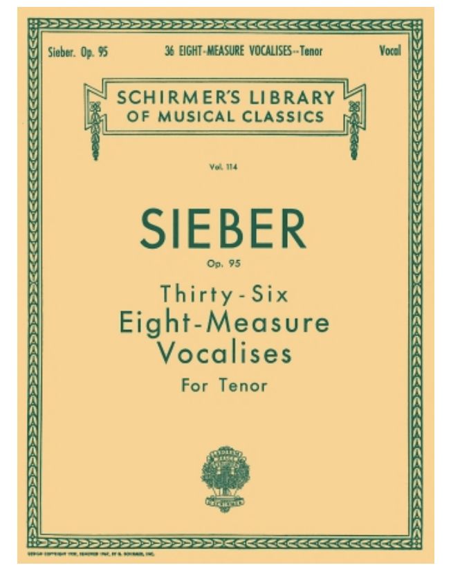 Learn to sing tenor with vocalises sheet music