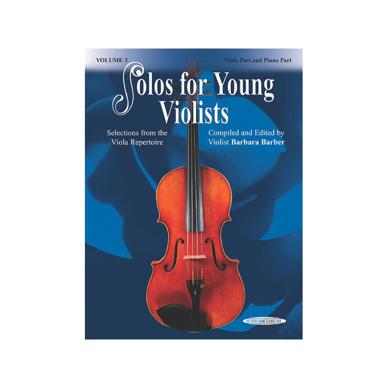 Solos pour jeunes altistes, partie d'alto et piano, volume 3