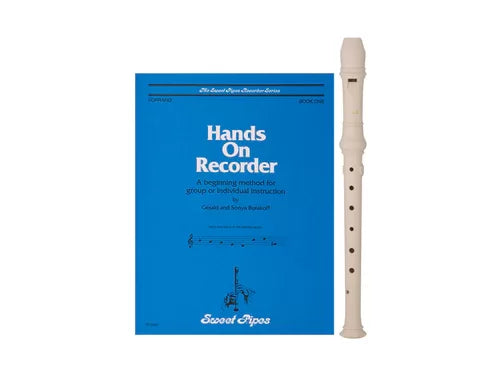 Soprano recorder musical instrument starter kit from Aulos