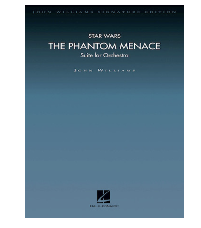 star wars sheet music from the phantom menace orchestra