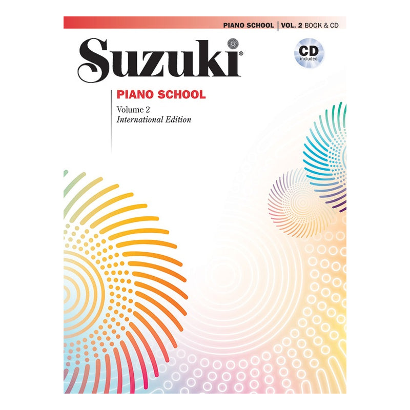 Livre de piano et CD édition internationale de l'école de piano Suzuki, volume 2