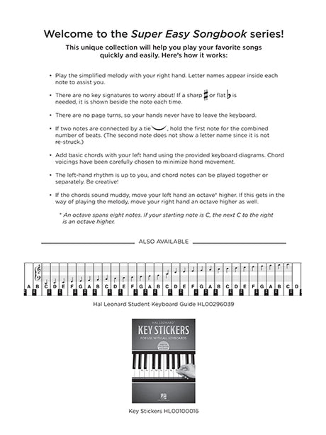 taylor swift easy piano sheet music series