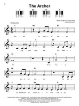 taylor swift easy piano sheet music the archer