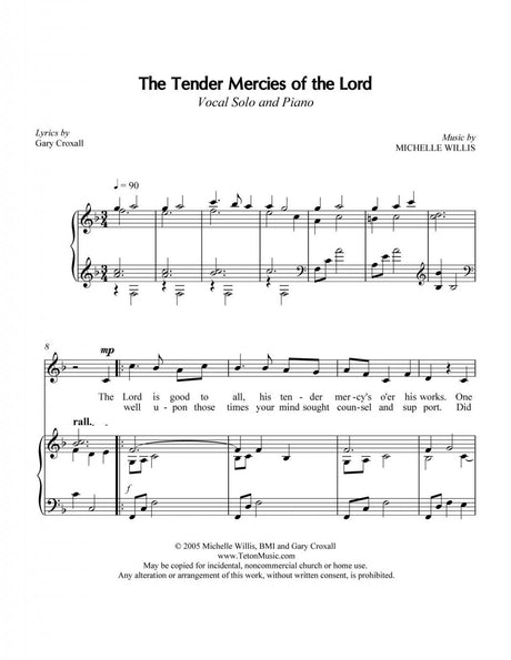 Les tendres miséricordes du Seigneur (Solo)