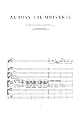 the beatles complete scores sheet music across the universe