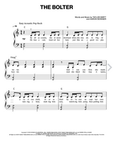 the bolter taylor swift lyrics and sheet music